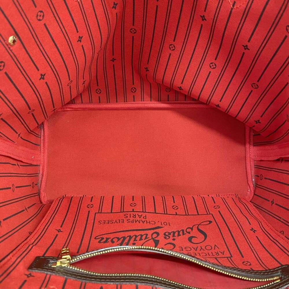 LOUIS VUITTON Brown Damier Neverfull MM Tote Bag - Picture 4 of 11